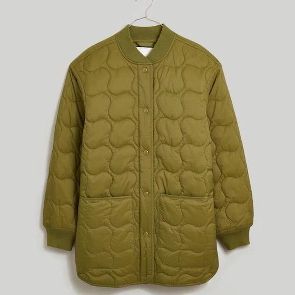 Madewell Oversized Quilted Bomber Jacket